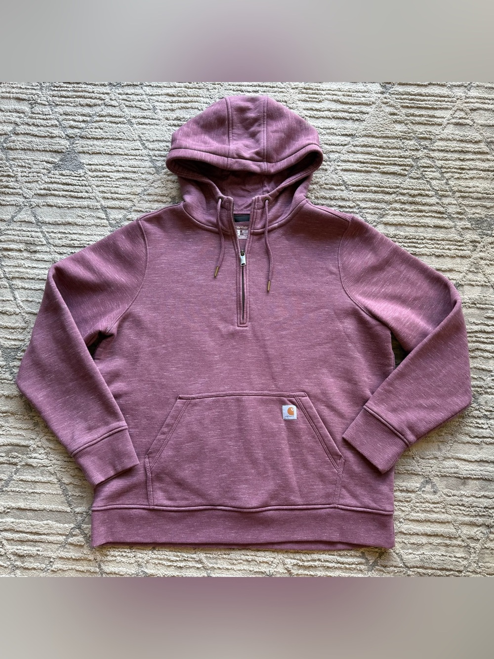 Carhartt Women’s Half-zip Sweatshirt Size XL, Relaxed Fit Muave